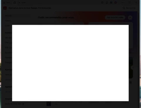 Blank popup windows after opening Acrobat | Community