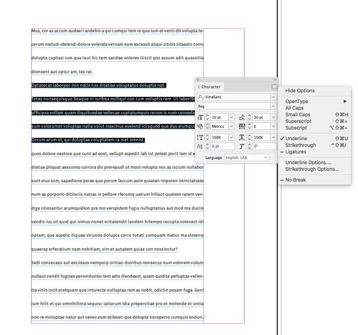 How to underline text in inDesign | Community