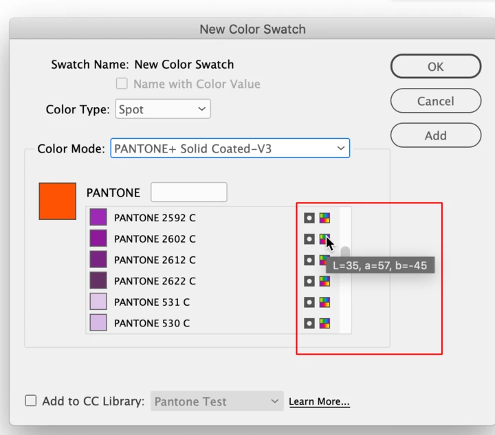 Pantone swatches in CC Libraries with Pantone Connect? | Community