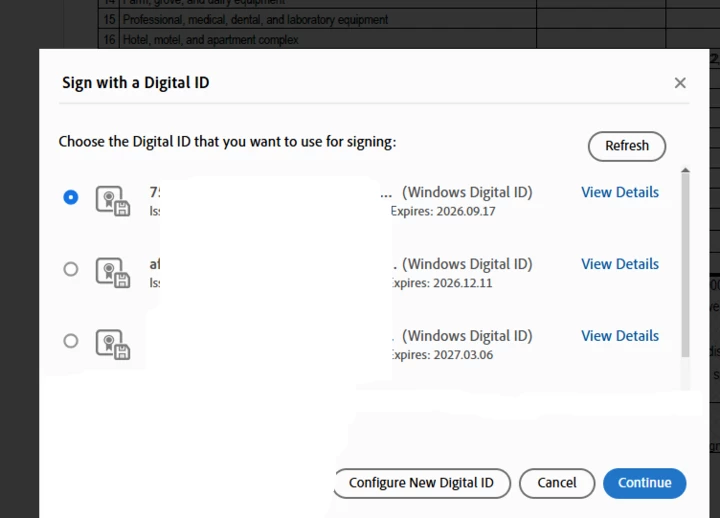 Acrobat Signature field freezes when trying to sign a document. | Community