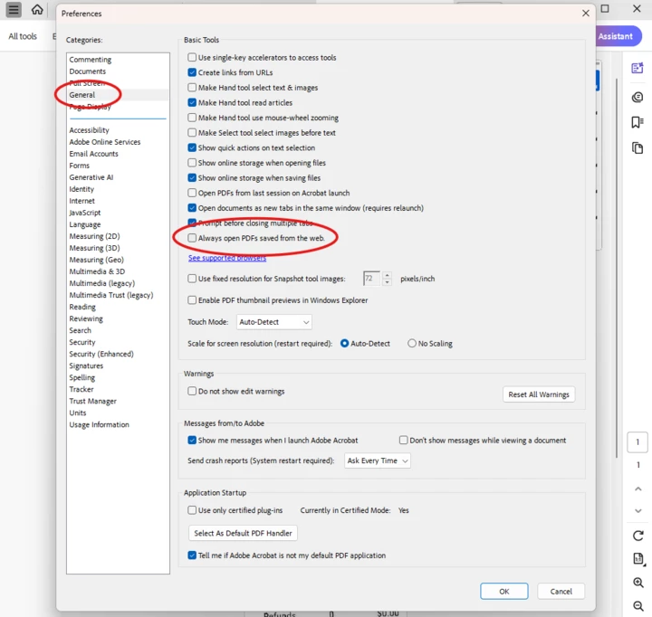 How to stop Adobe Acrobat from Automatically Opening Downloaded PDF ...