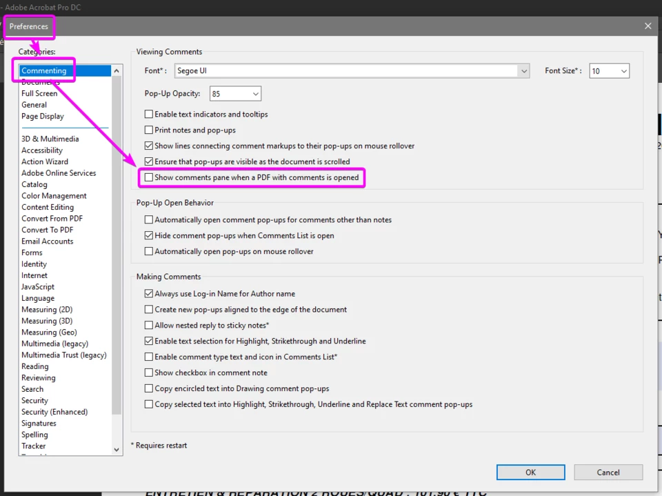 Comments Panel How to disable comment pane from opening | Community