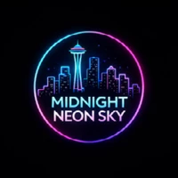 Midnight Neon Sky
