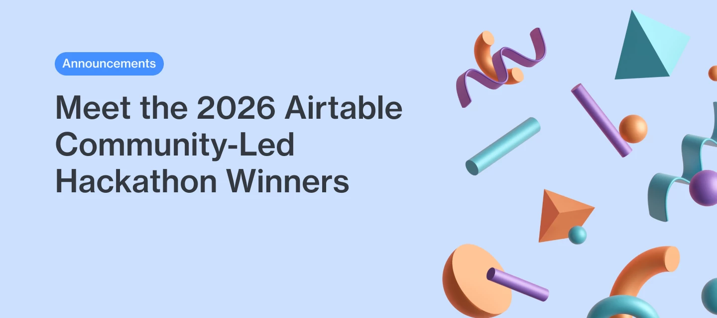 March 2026 "Let's Play" Community-Led Hackathon Winners | Airtable ...