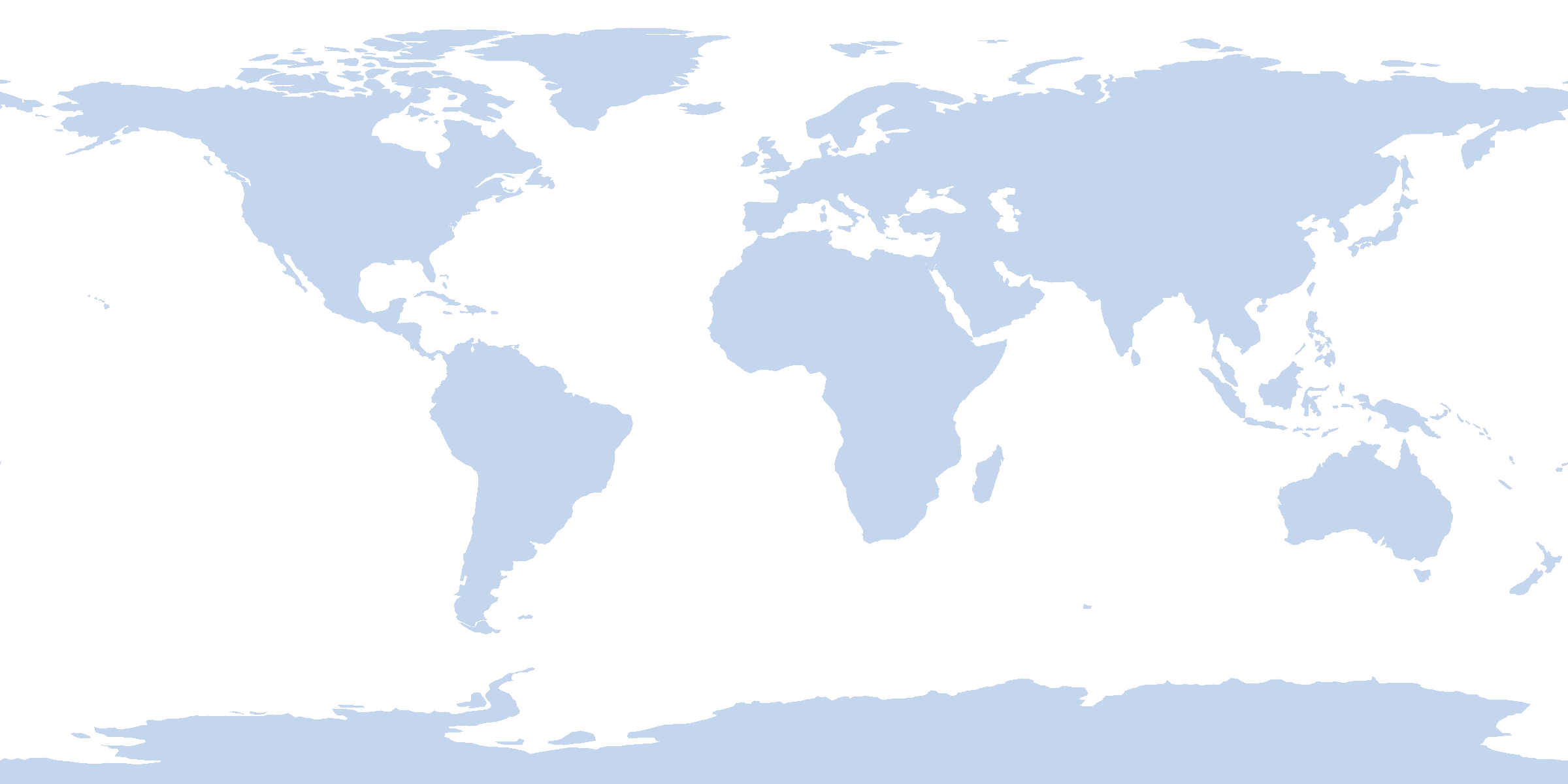World map of in-person Builder Crew cities