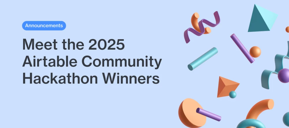 Celebrating Our First Community-Led Hackathon Winners! | Airtable Community