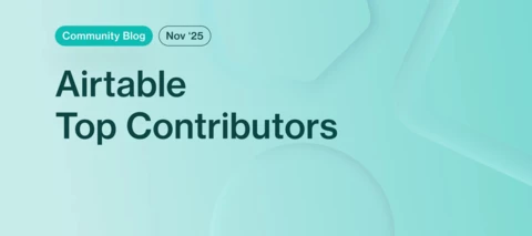 Airtable Top Contributors | November 2025