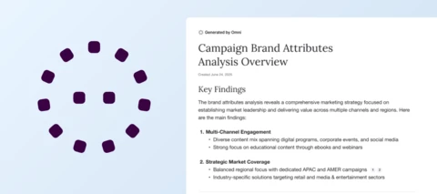 New: Expert-level reports and insights from your data with Omni