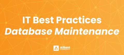 IT Best Practices for Database Maintenance