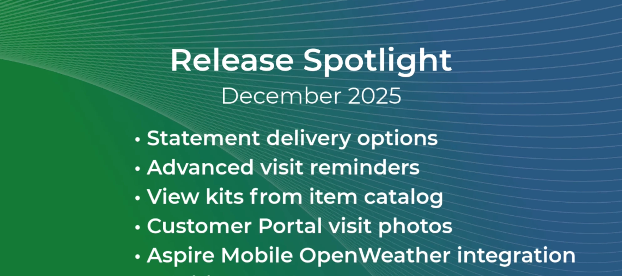 White Pine Release - December 2025