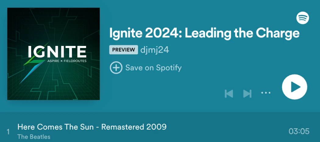 Turn the Volume Up - Ignite '24 Spotify Playlist is on Demand 🎵