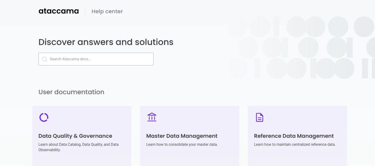 Ataccama documentation has a new home | Community