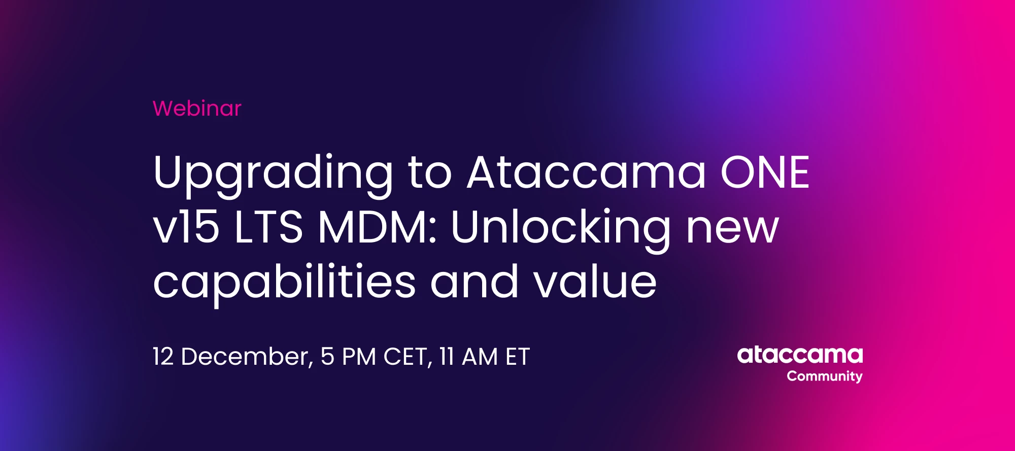 Upgrading to Ataccama ONE v15 LTS MDM & RDM: Unlocking new capabilities ...