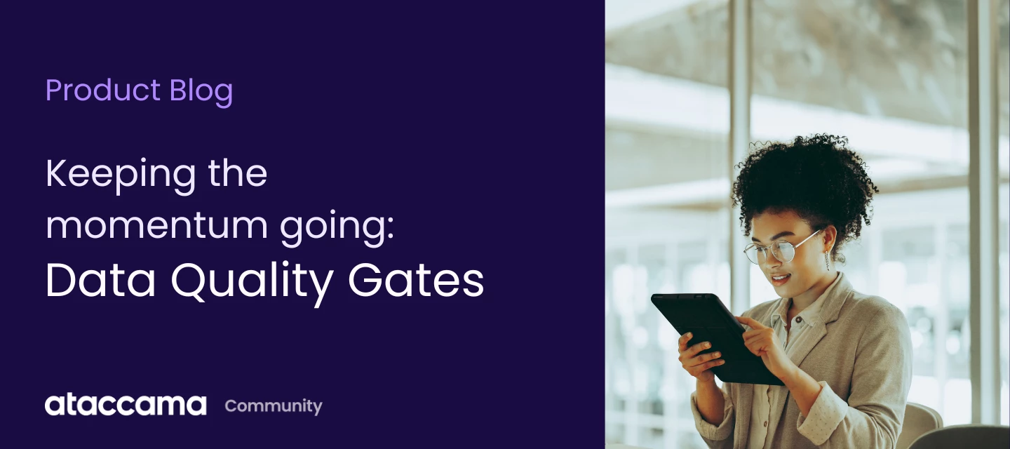 Keeping the momentum going: Data Quality Gates
