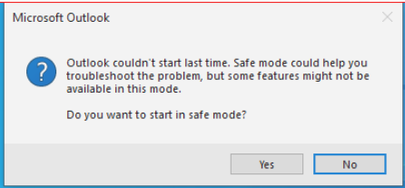 safe mode outlook