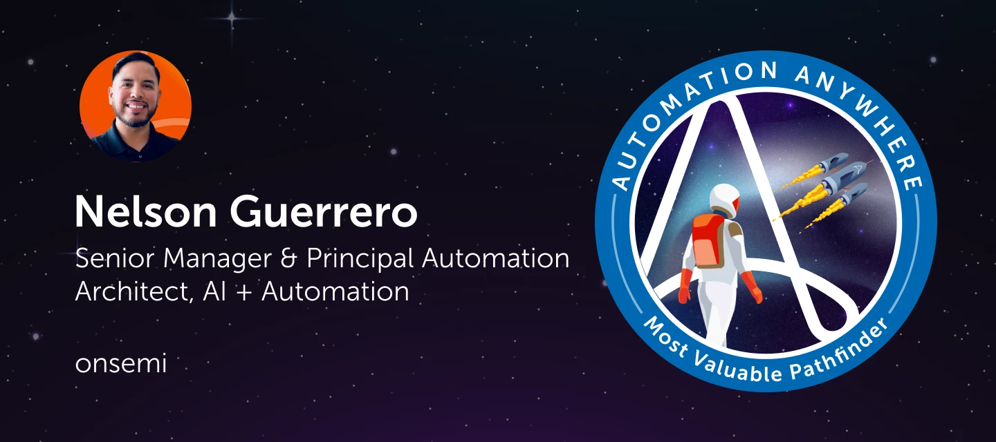 Meet MVP Nelson Guerrero, Senior Manager & Principal Automation Architect, AI & Automation, at onsemi
