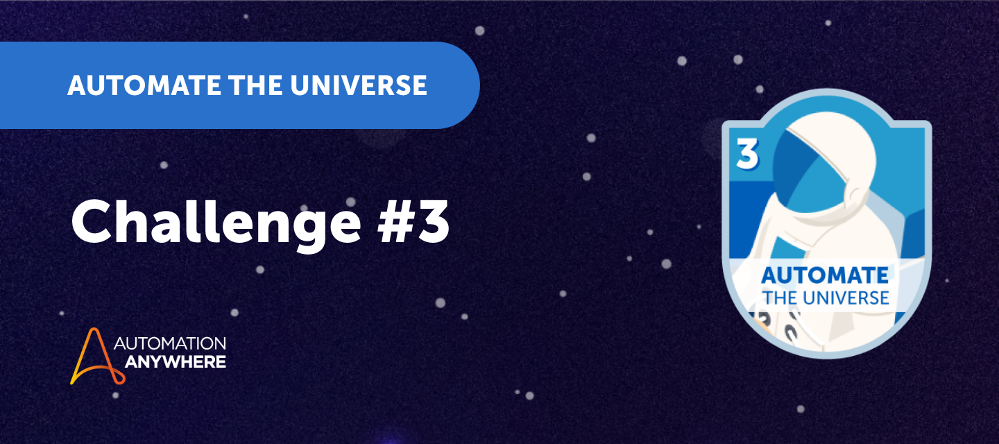 Automate the Universe Challenge #3