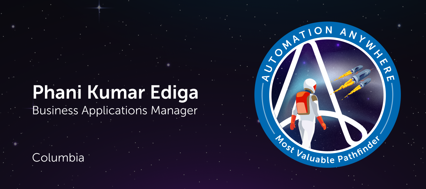 Meet MVP Phani Kumar Ediga, Business Applications Manager at Columbia