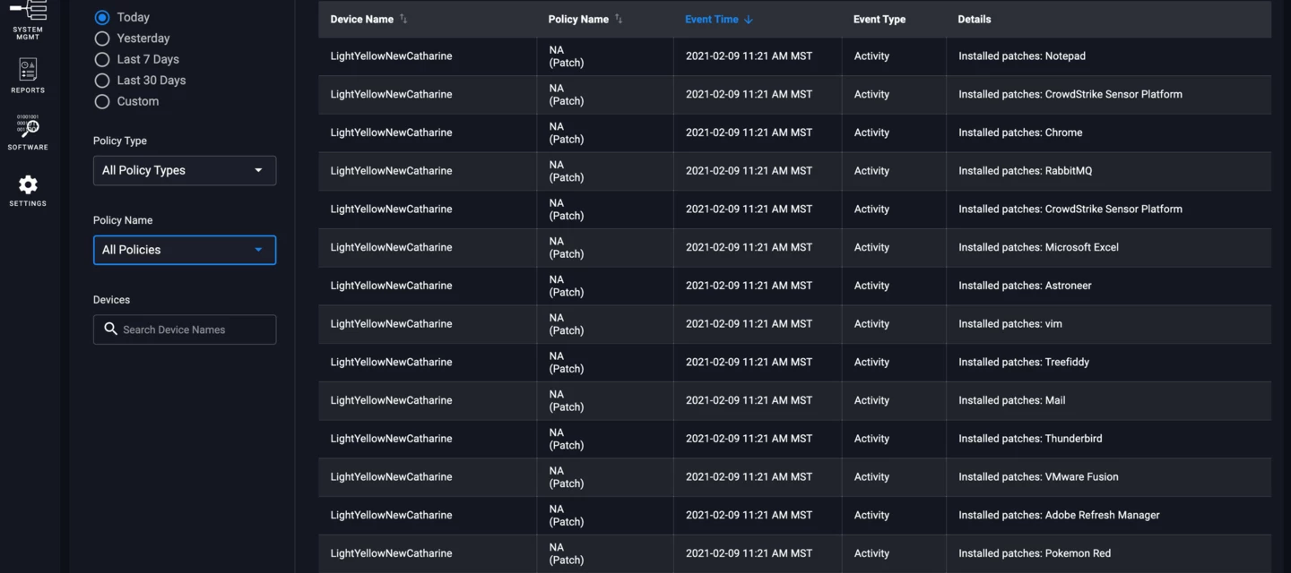 Release Today - Activity Log | Community