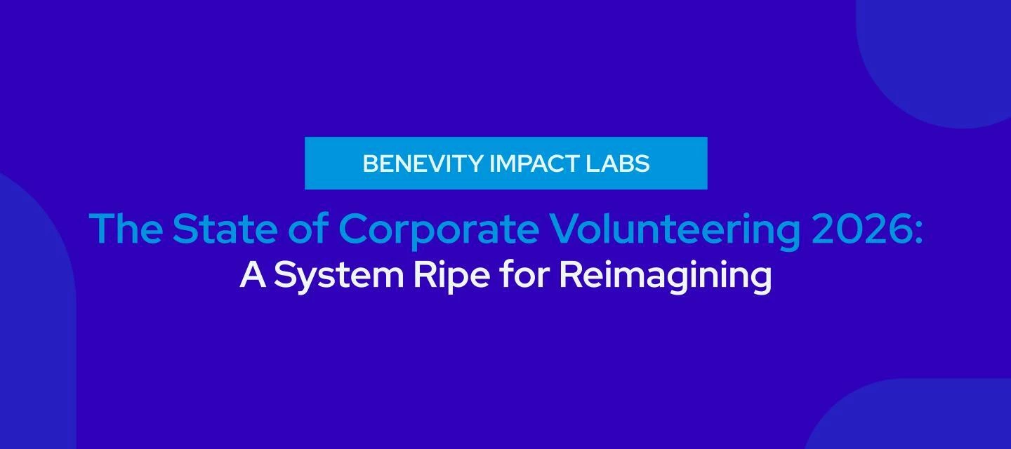 New report alert — The State of Corporate Volunteering 2026