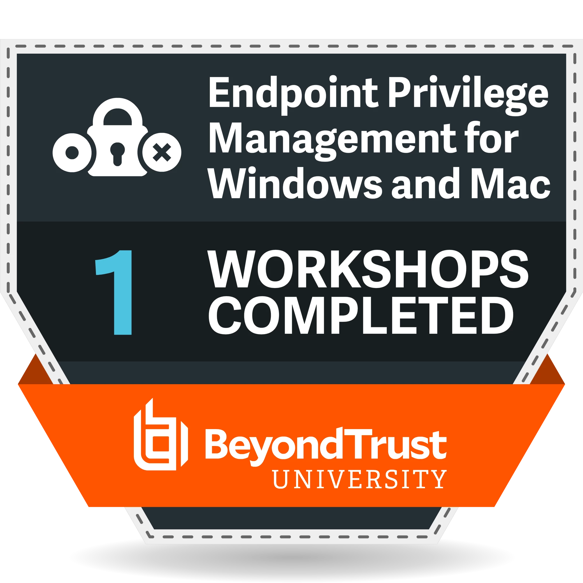 1 Workshops Completed - Endpoint Privilege Management - Windows & Mac