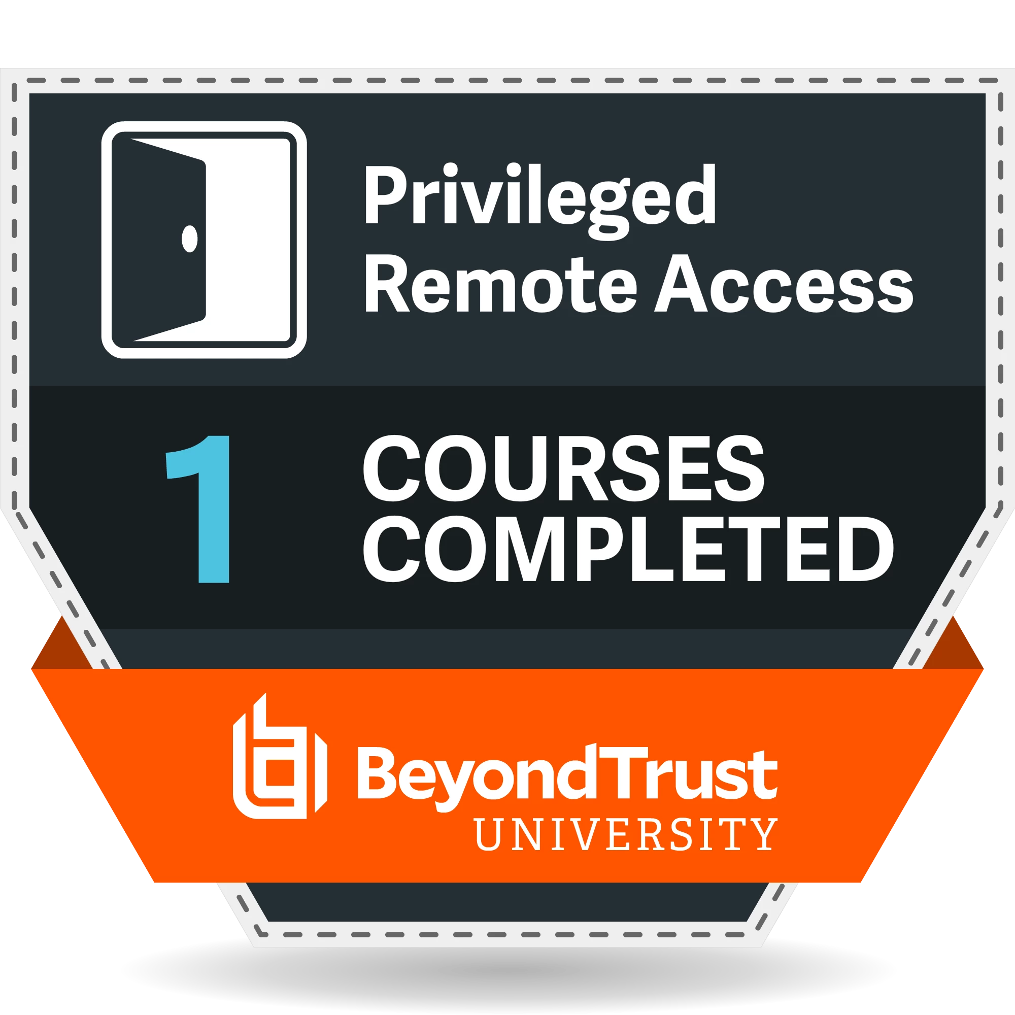 1 Courses Completed - Privilege Remote Access