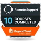 10 Courses Completed - Remote Support