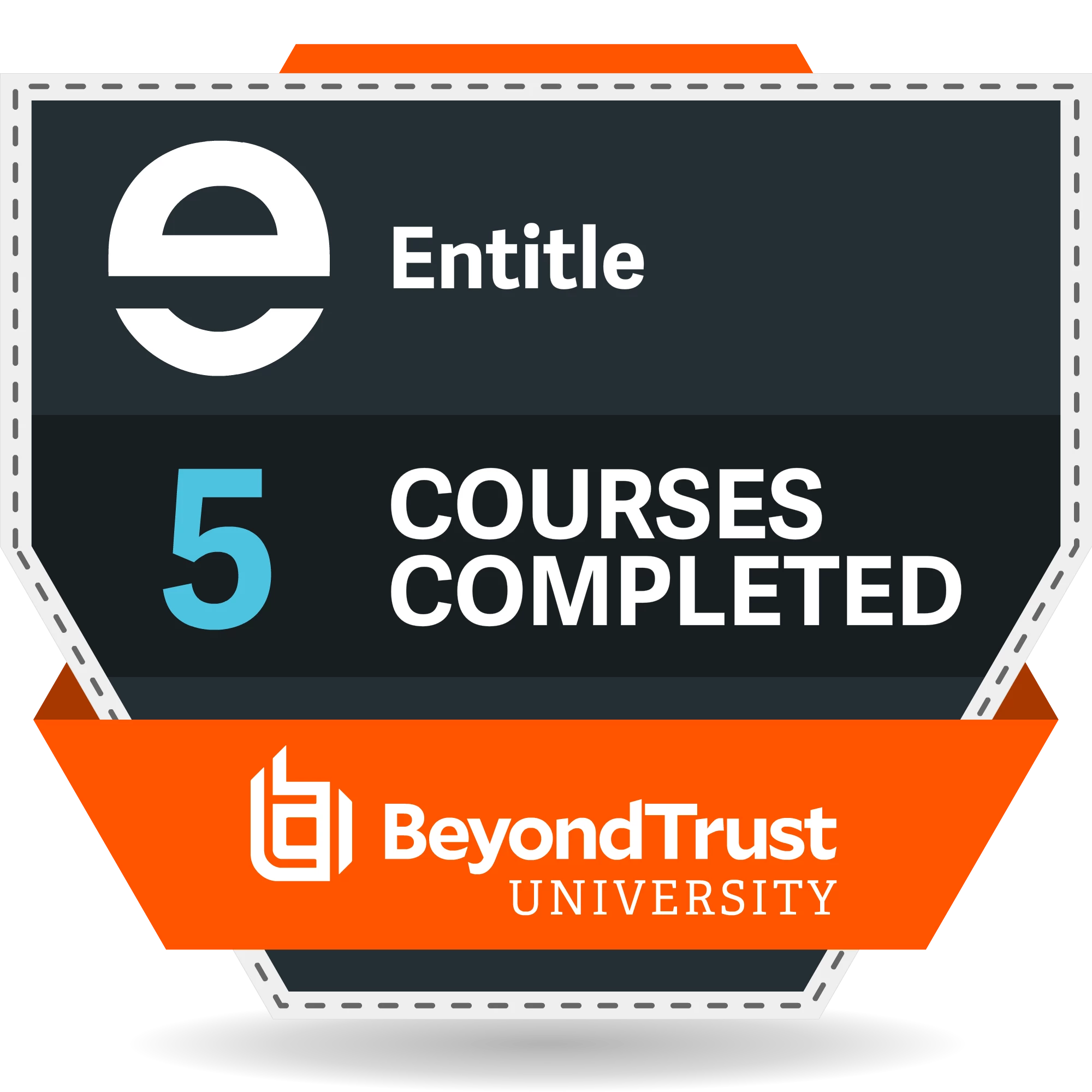 5 Courses Completed - Entitle
