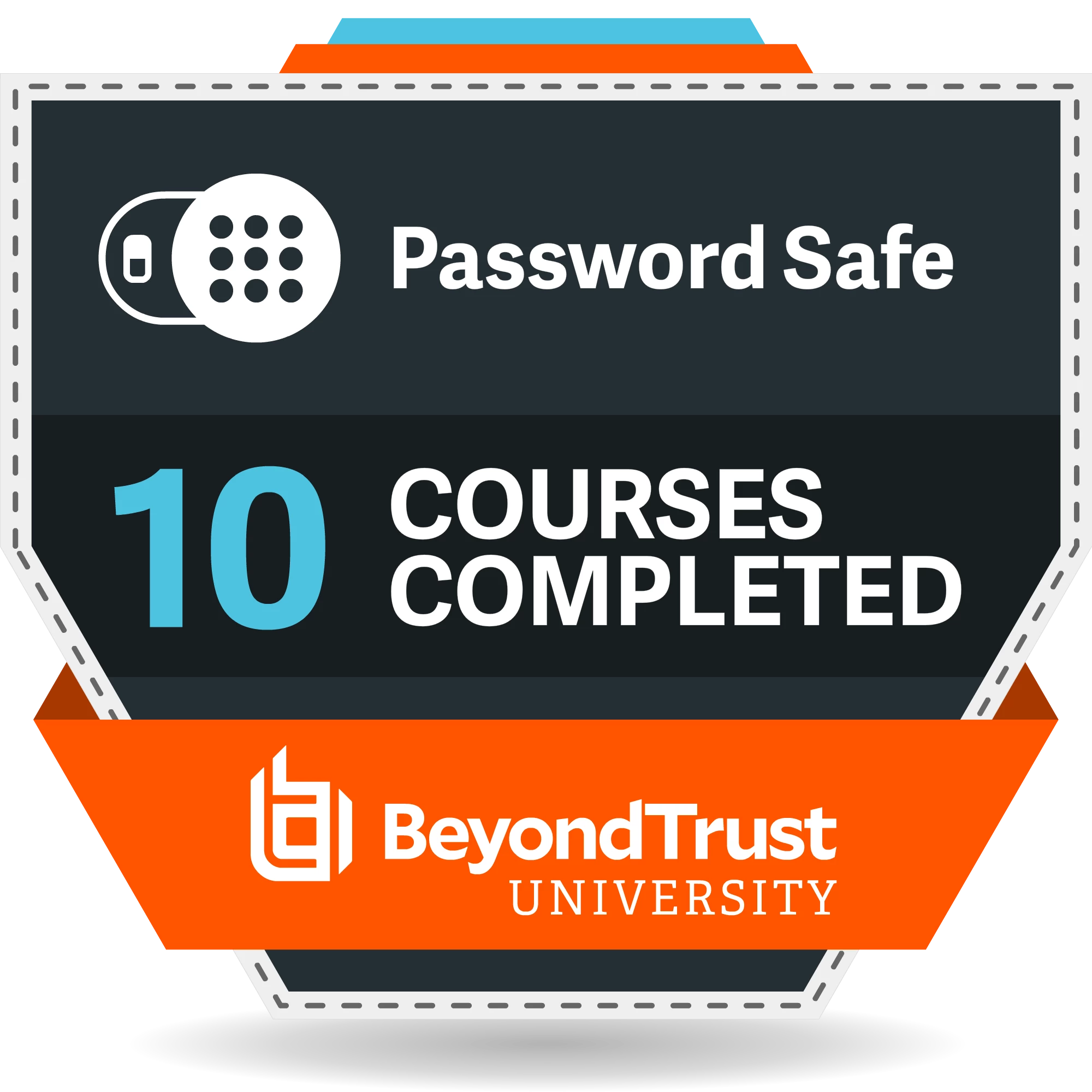 10 Courses Completed - Password Safe