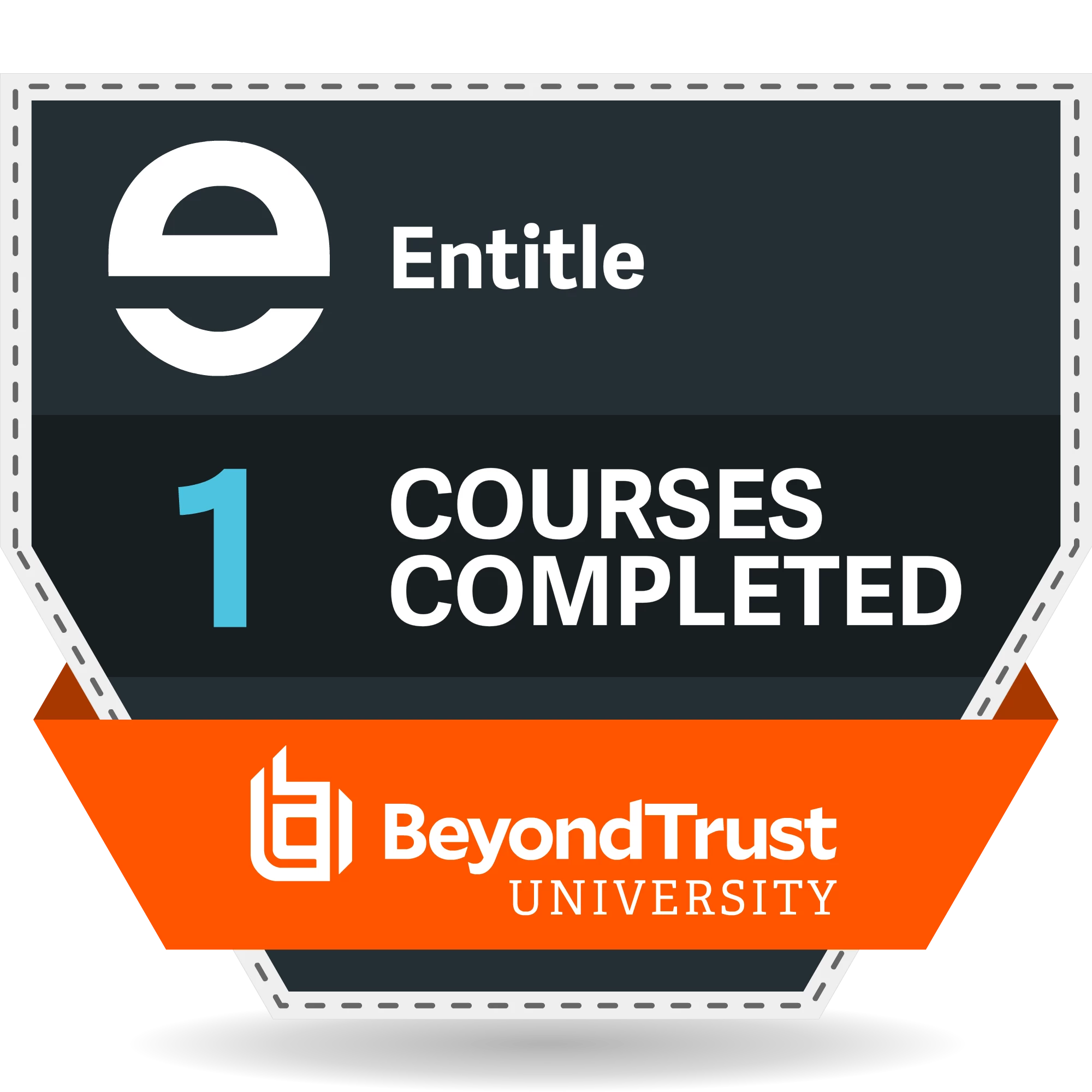 1 Courses Completed - Entitle