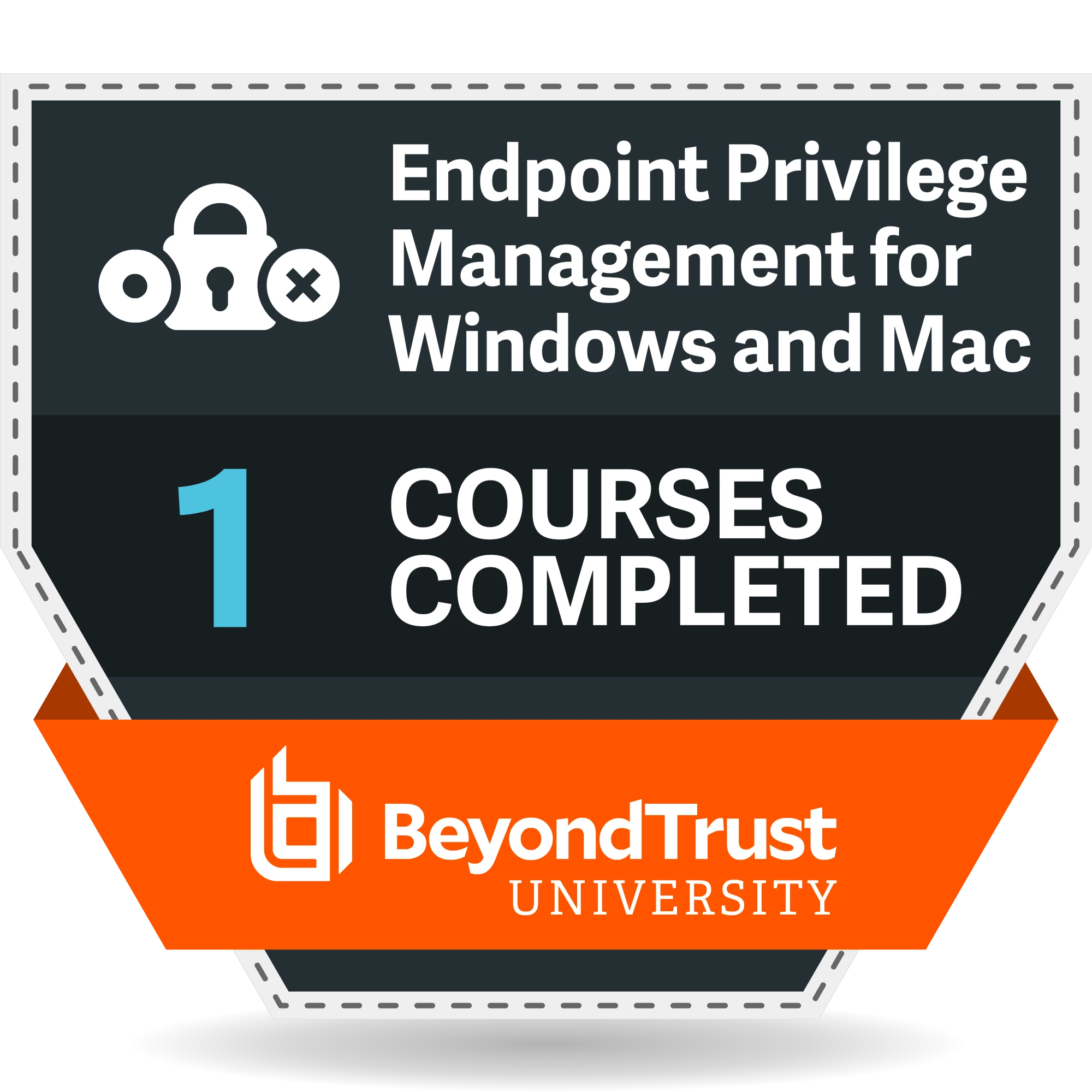 1 Courses Completed - Endpoint Privilege Management - Windows & Mac