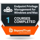 1 Courses Completed - Endpoint Privilege Management - Windows & Mac