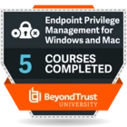 5 Courses Completed - Endpoint Privilege Management - Windows & Mac