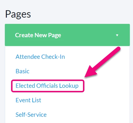 Arrow points to Elected