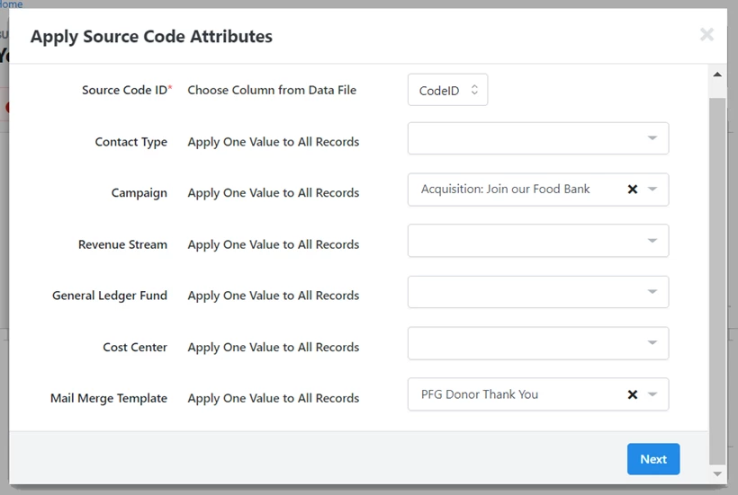 Examples of possible source code mappings