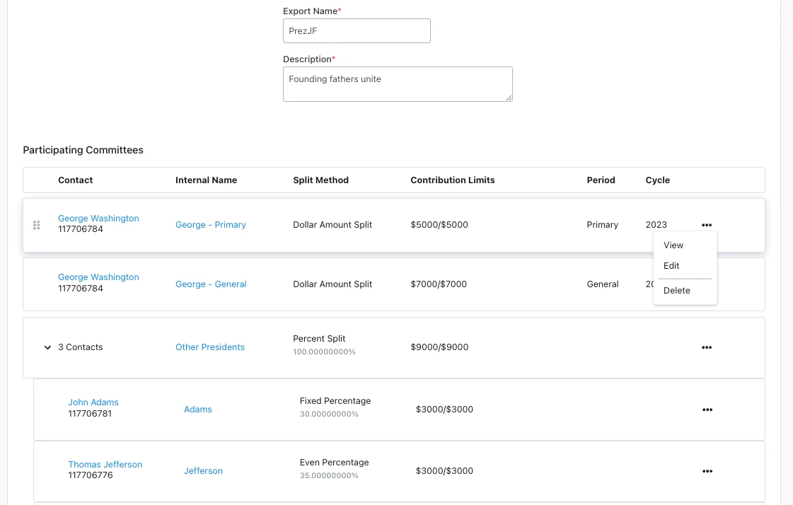 Participating Committee grip