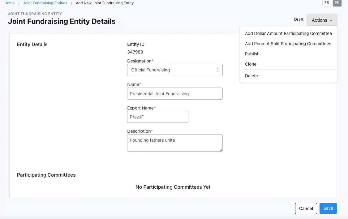 Participating Committees