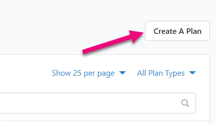 Create A Plan is highlighted