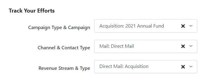 Track your efforts section of Source Codes