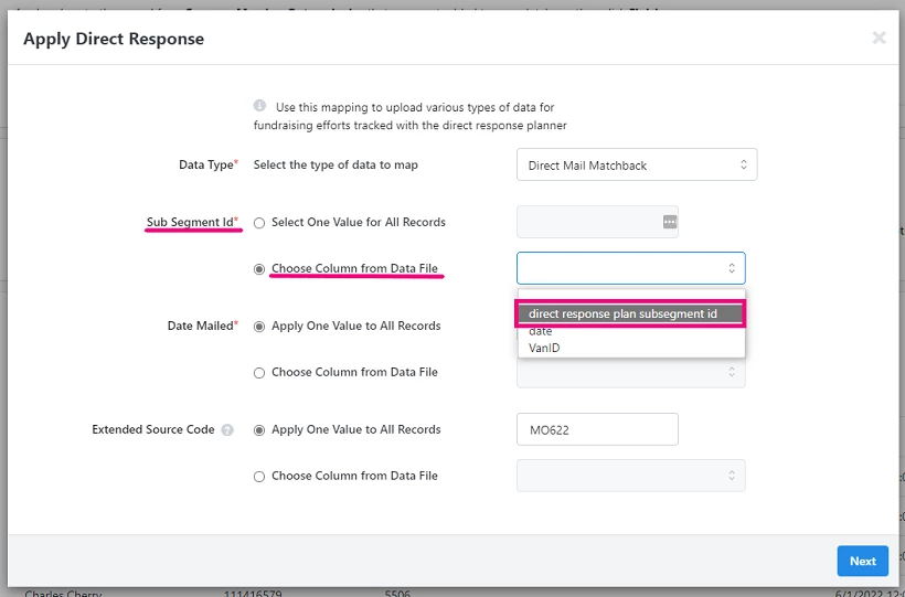 Detail matching columns