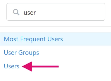 Searching for Users in the Sidebar