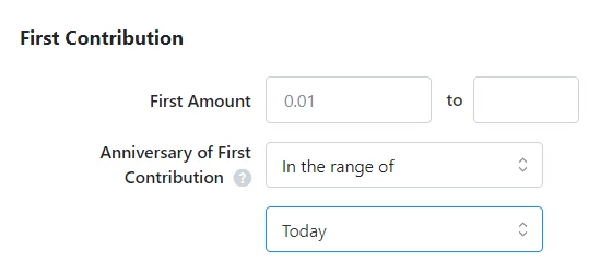 Anniversary of First Contribution is set to Today