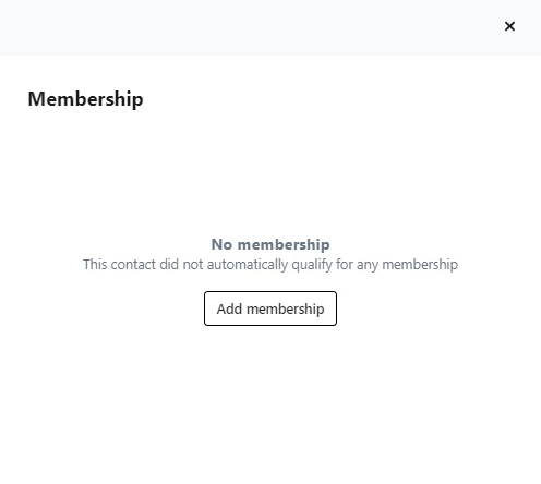 Add Membership