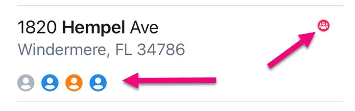 red icon is highlighted