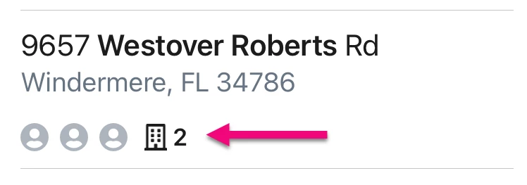 building icon highlighted