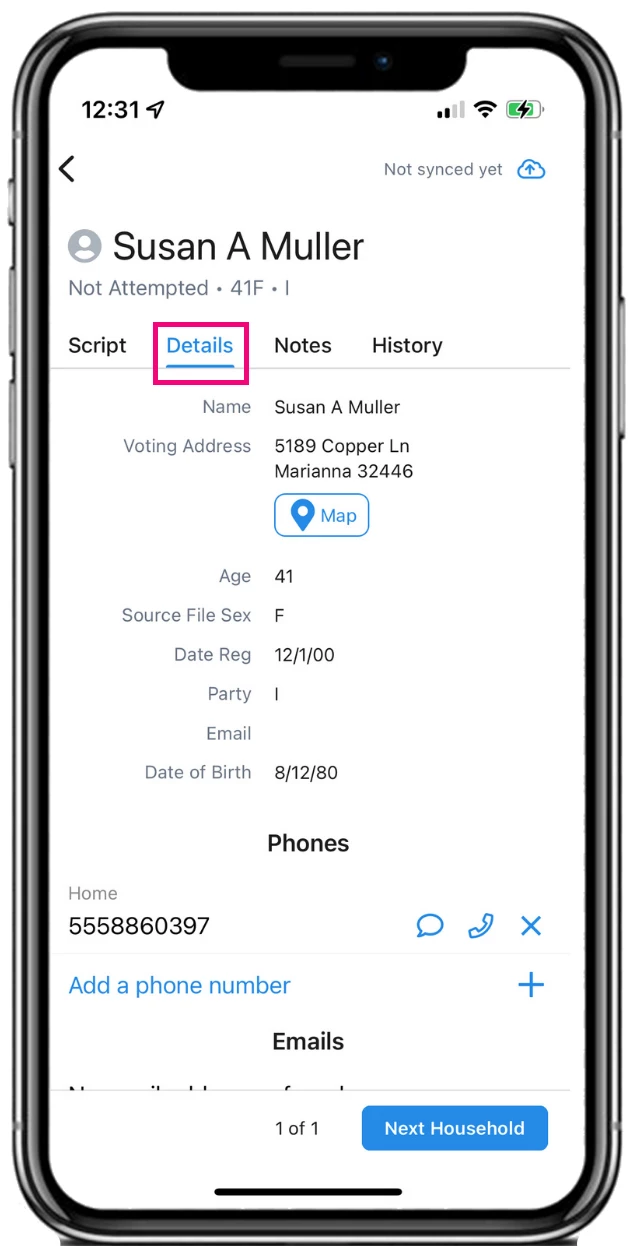 example of how it looks in the app