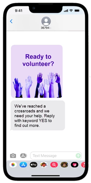 Example of square image on iphone