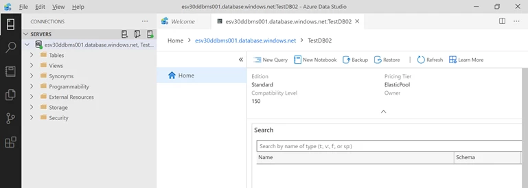 List of servers in Azure