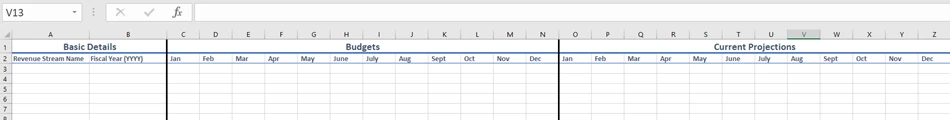 Example of revenue stream template