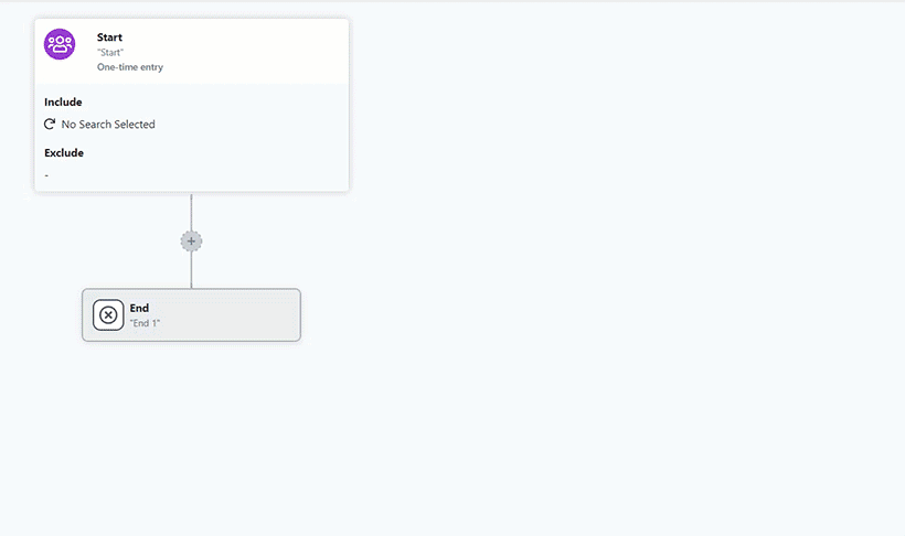 Animation of adding a step